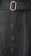 Black Short Dress with Belt