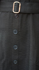 Black Short Dress with Belt DLPL