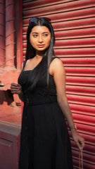 Black Short Dress with Belt DLPL