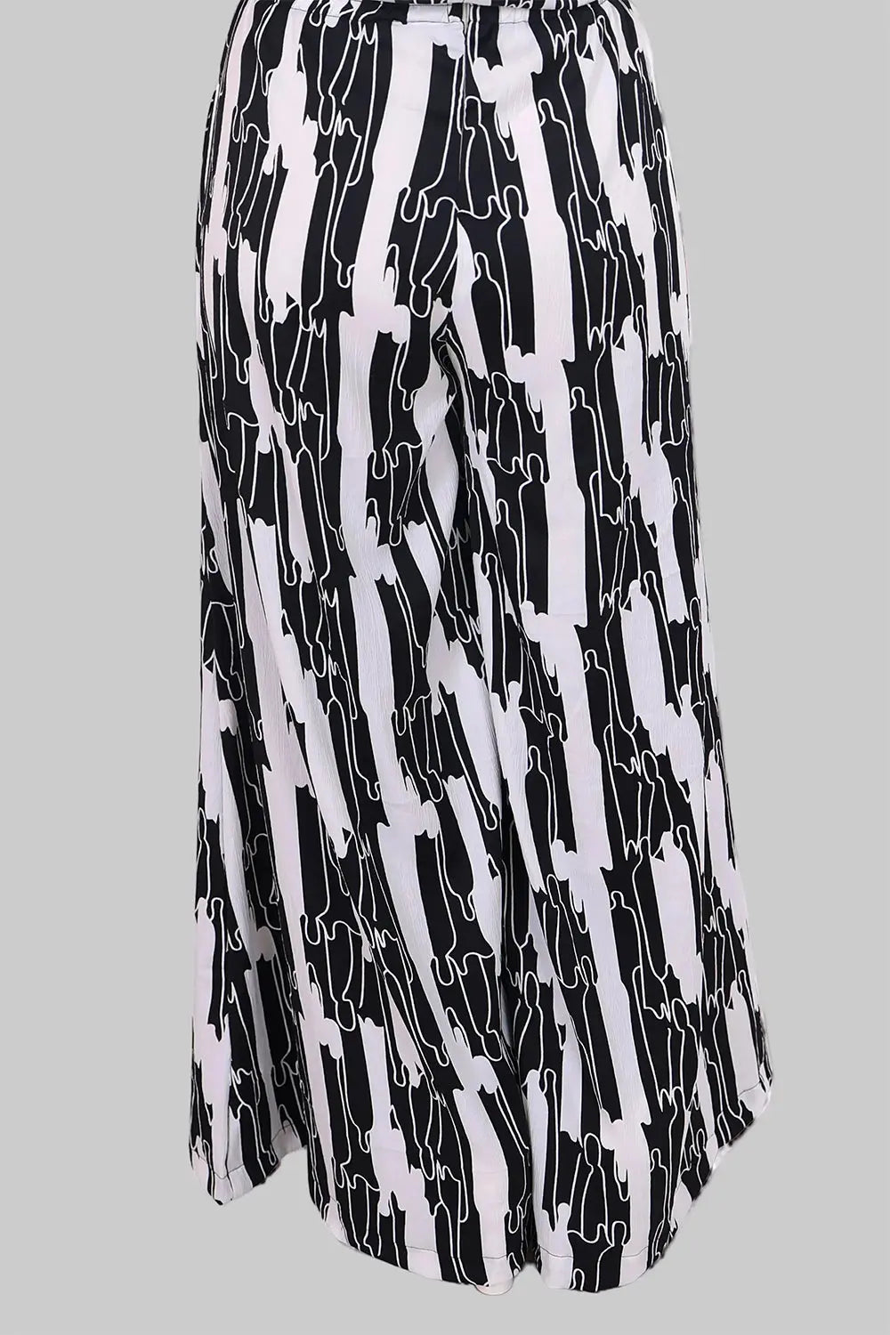 Black on White Geometric Design Jumpsuit, Black and White Jumpsuit, Geometric Design Jumpsuit, Sleeveless Jumpsuit, Rebeldrapes Jumpsuit