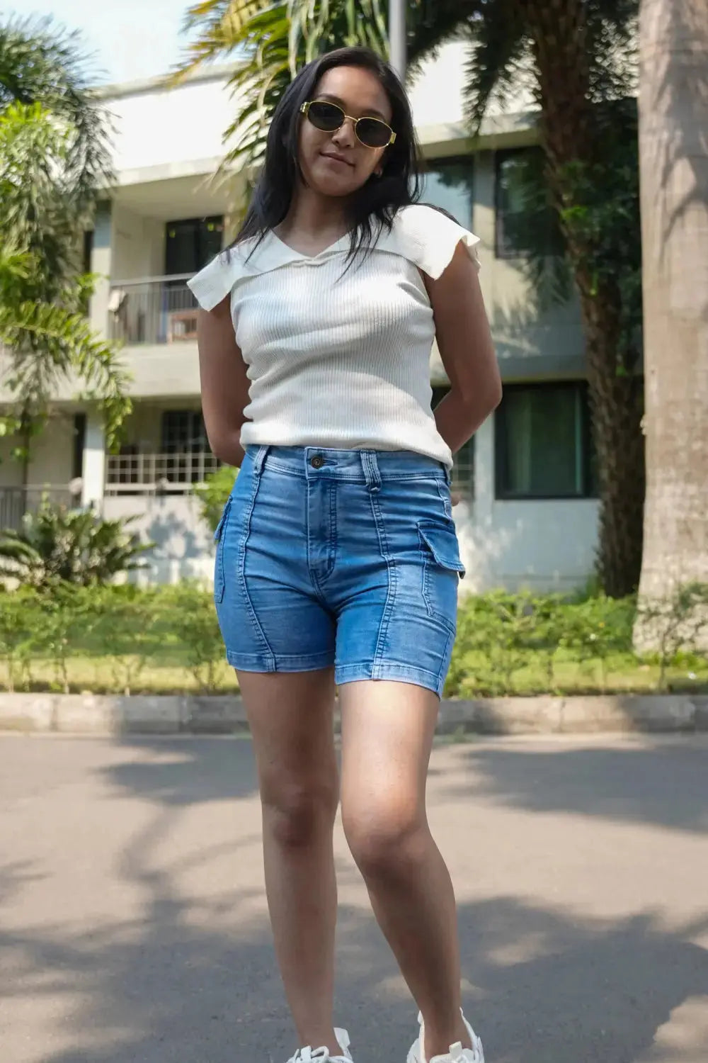 denim shorts, blue shorts, denim blue shorts, womens shorts, rebeldrapes