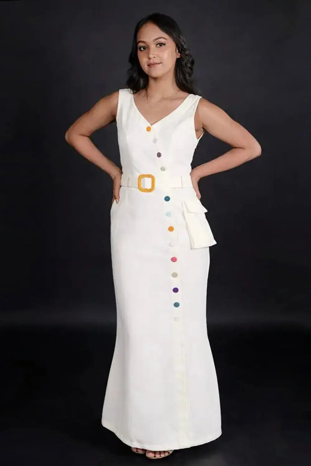 Cream Maxi Dress