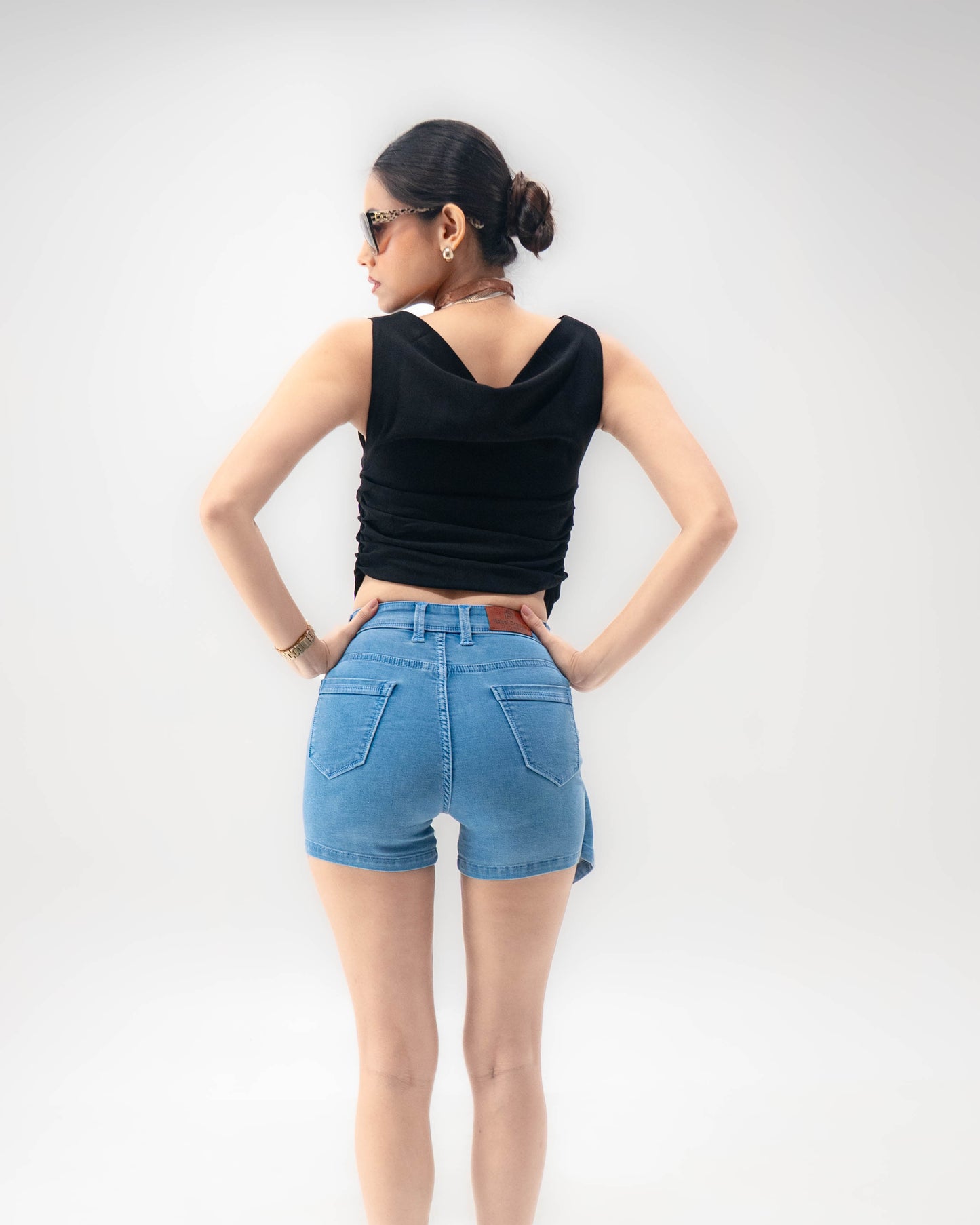 The Asymmetrical Denim Skort