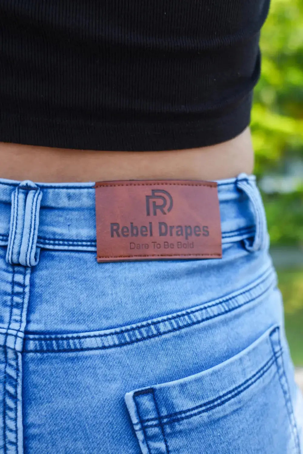 front slit jeans, rebeldrapes, blue jeans, denim jeans, flared jeans
