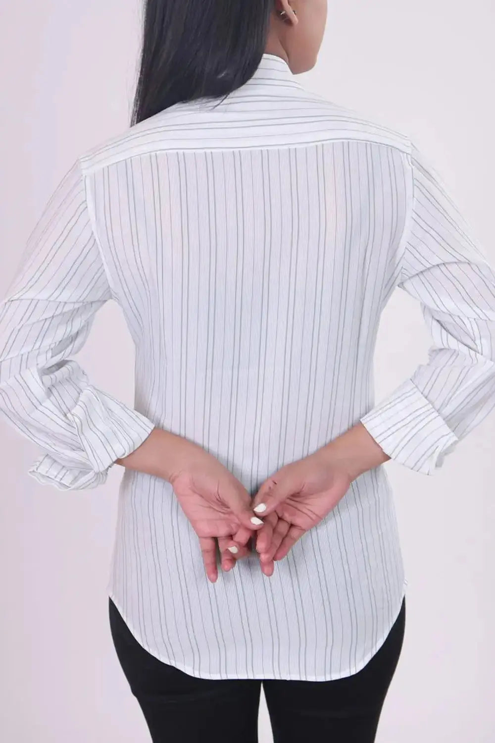 Full Sleeve Shirt, White Shirt, Rebeldrapes Shirt