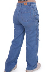 Straight Fit Jeans with side tie String