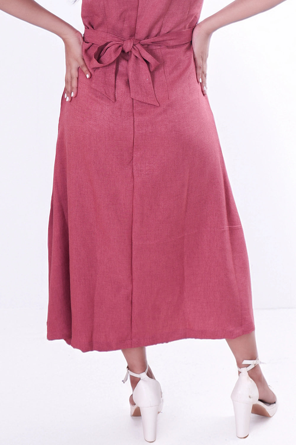 Dark Peach Midi Dress DLPL