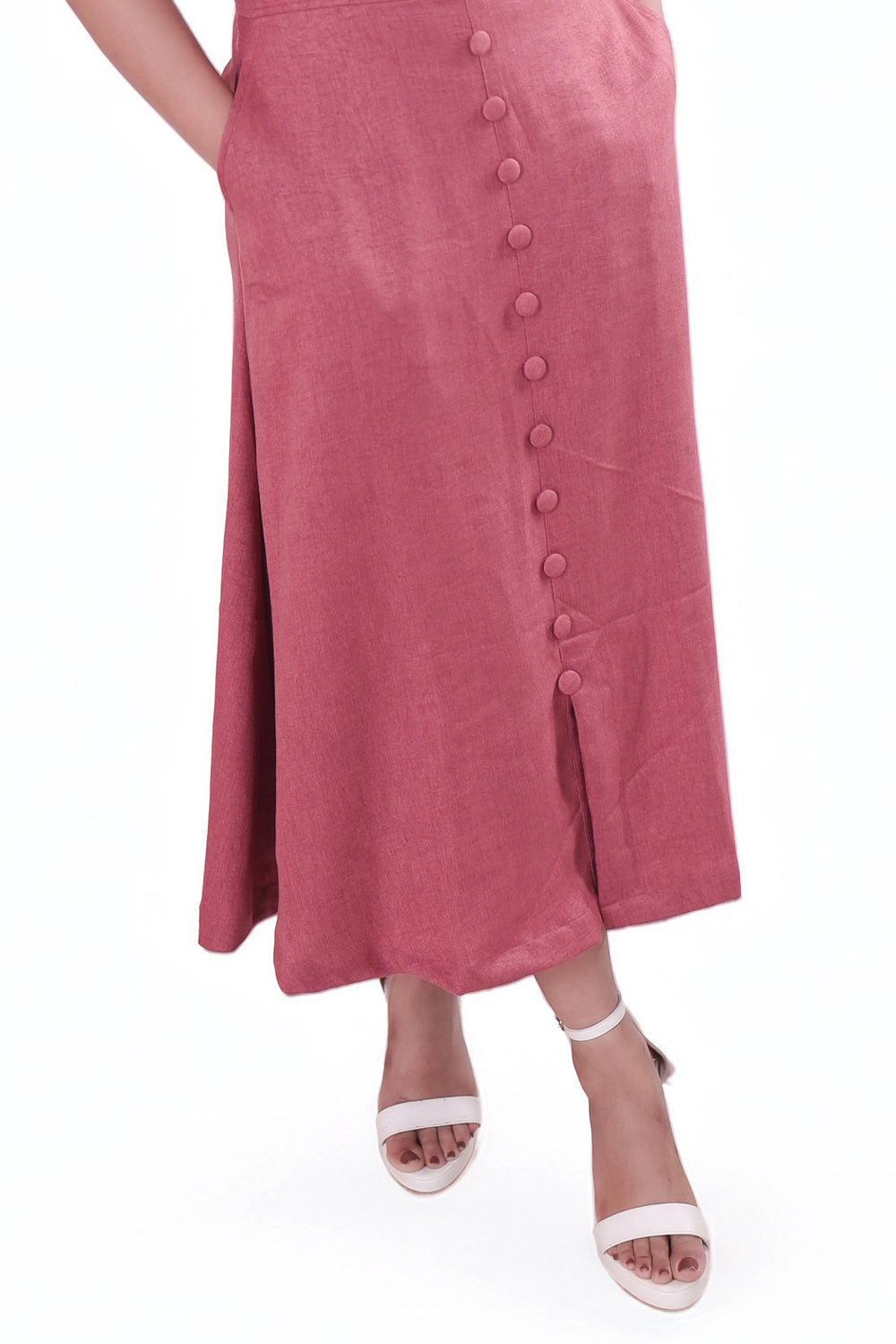 Dark Peach Midi Dress DLPL