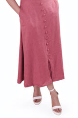 Dark Peach Midi Dress DLPL