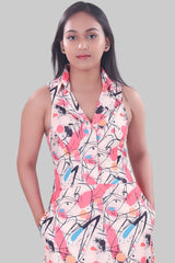 Geometric Pattern Maxi Dress