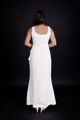 Cream Midi dress DLPL