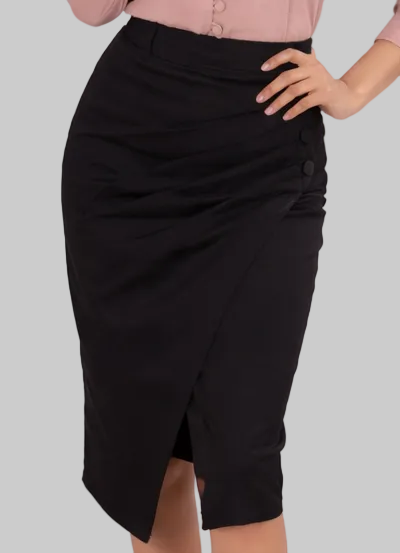 Black Asymmetrical Skirt