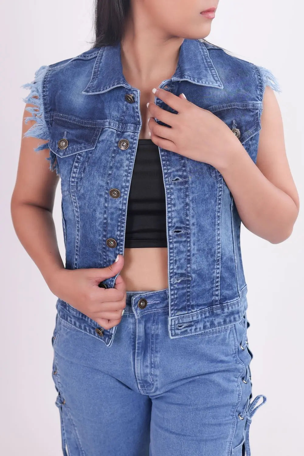 Short Sleeve Denim Jacket DLPL