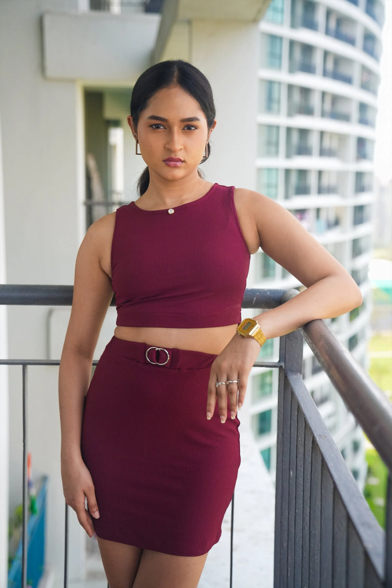 Maroon Co-Ord Set