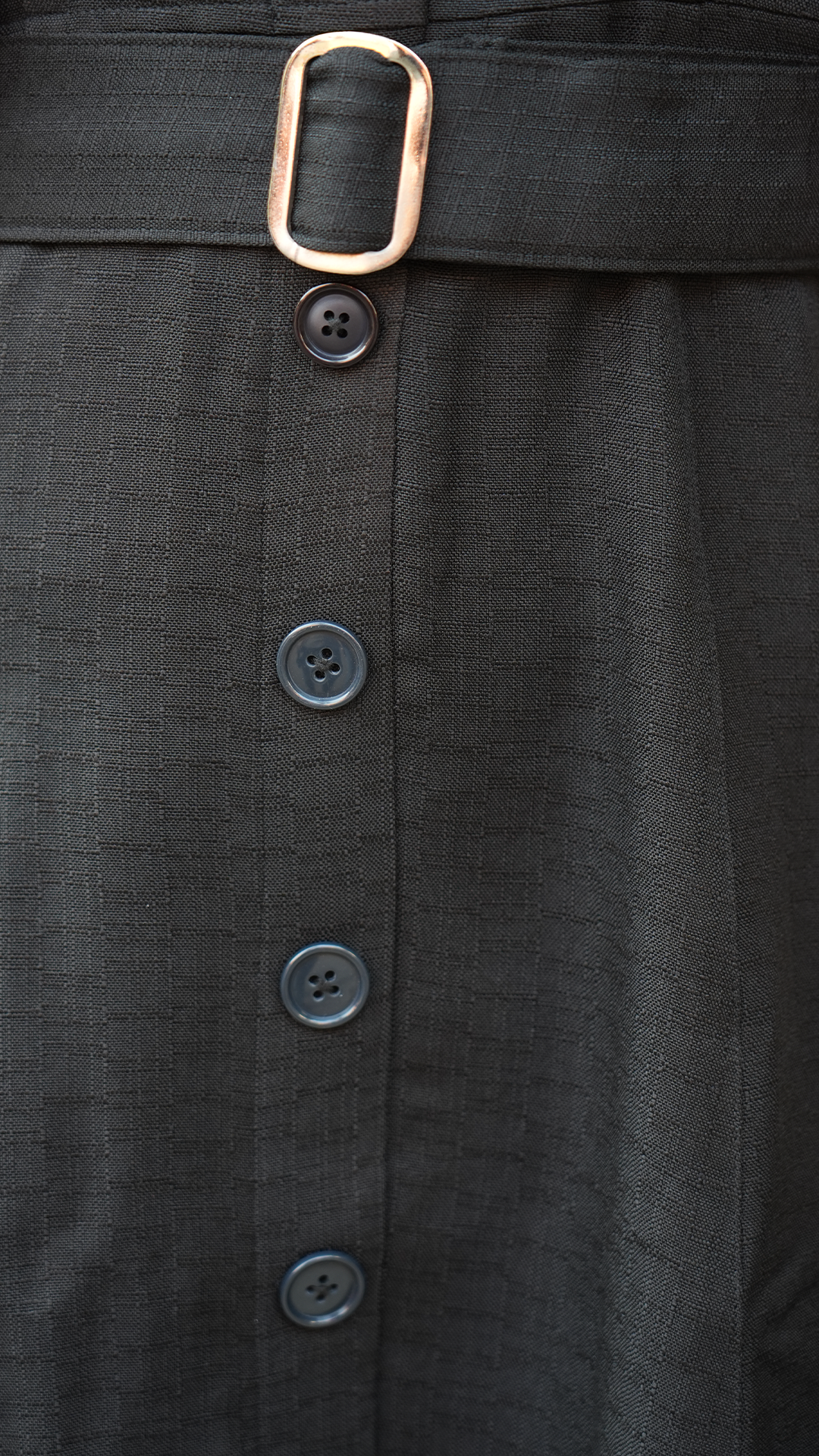 Black Short Dress with Belt