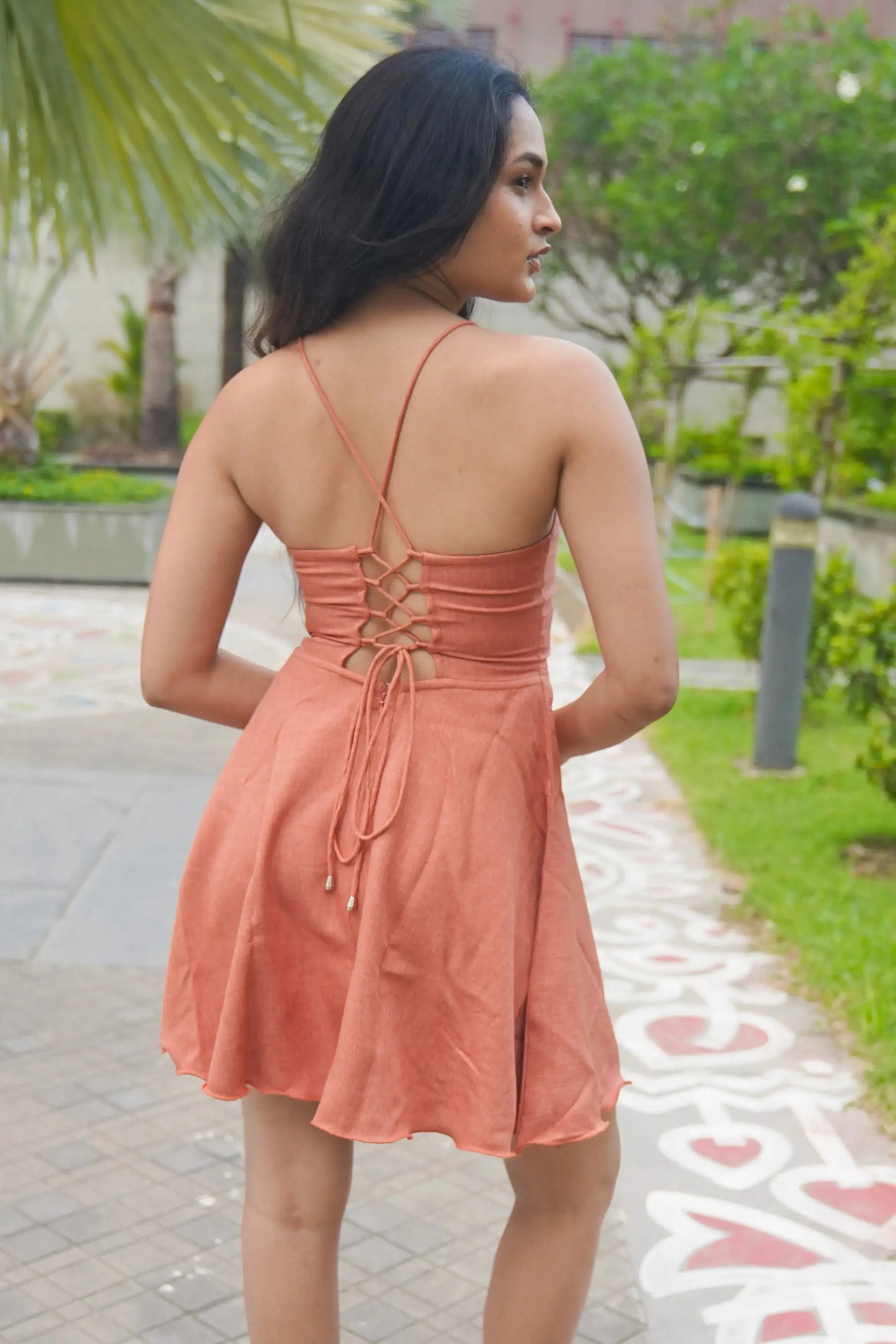 Wine Colour Sleeveless Dress (Copy) DLPL