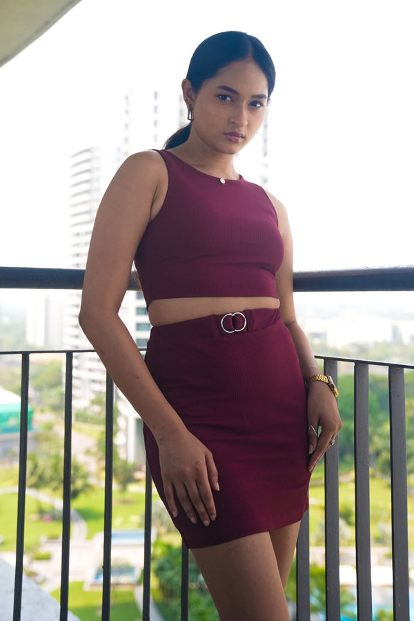 Maroon 2 pieces Coords set