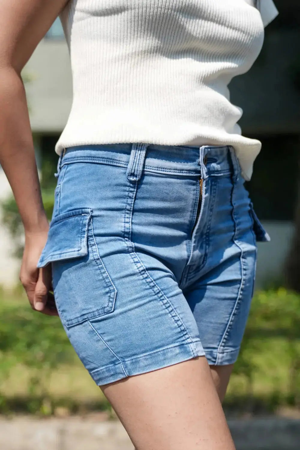 denim shorts, blue shorts, denim blue shorts, womens shorts, rebeldrapes