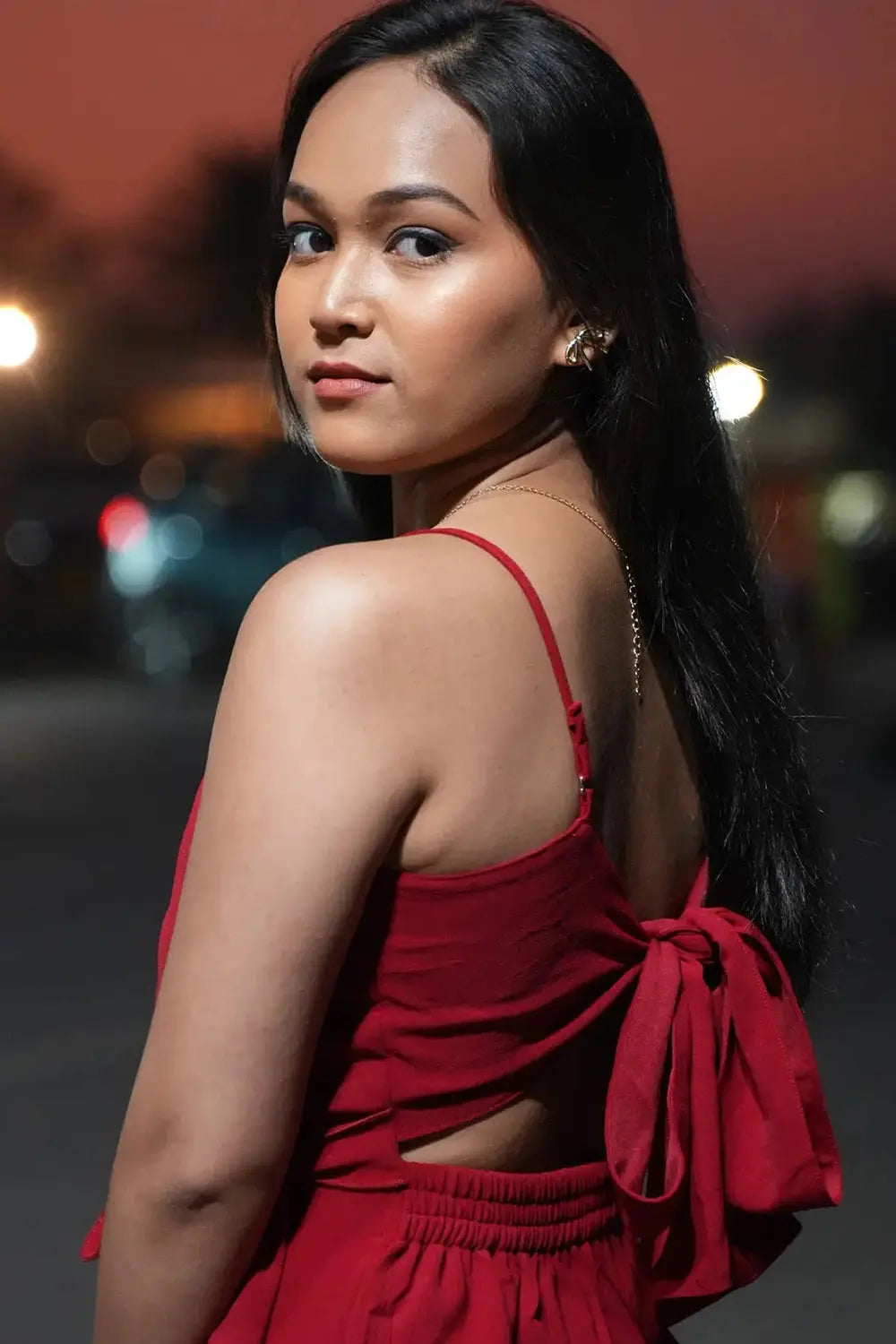 Crimson Dusk Wrap Dress, Wrap Dress, Crimson Dress, Red Dress, Party Dress, Rebeldrapes Dress