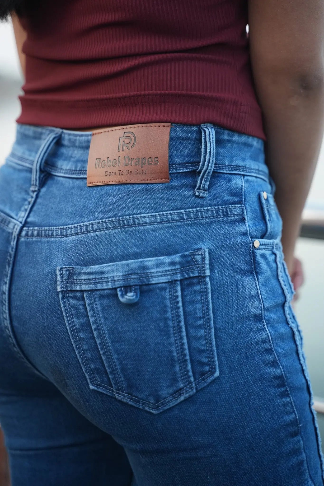 Stylist front stripes Bootcut jeans DLPL