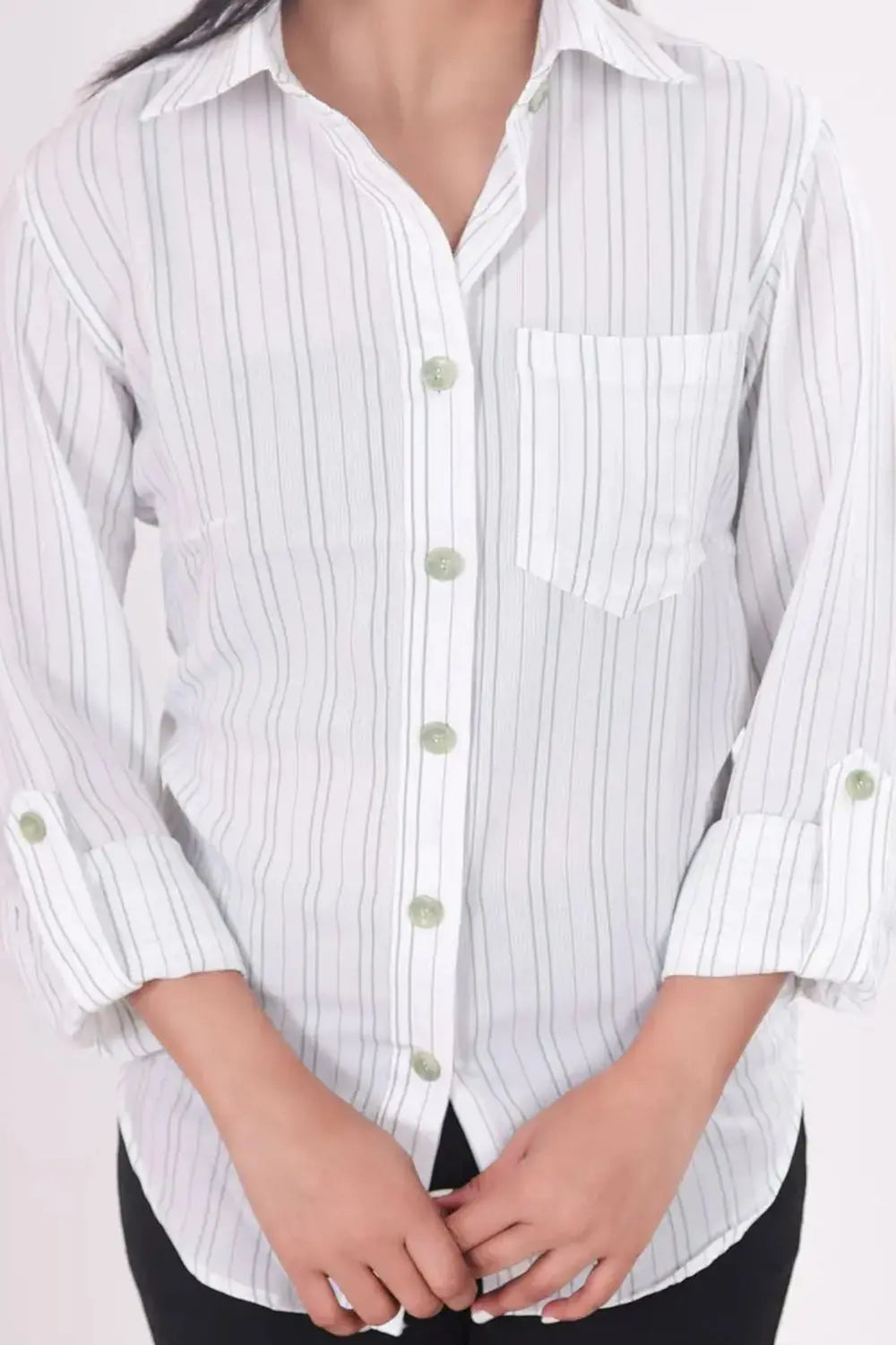 Full Sleeve Shirt, White Shirt, Rebeldrapes Shirt