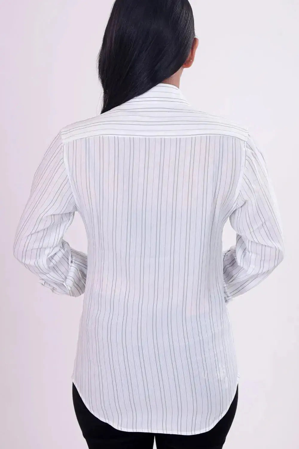 Full Sleeve Shirt, White Shirt, Rebeldrapes Shirt