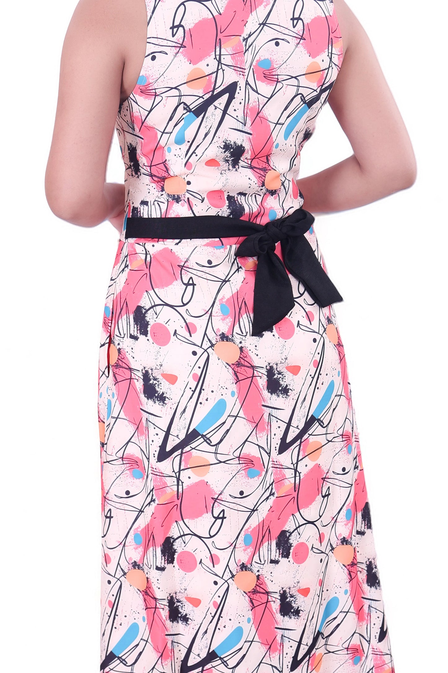 Geometric Pattern Maxi Dress DLPL