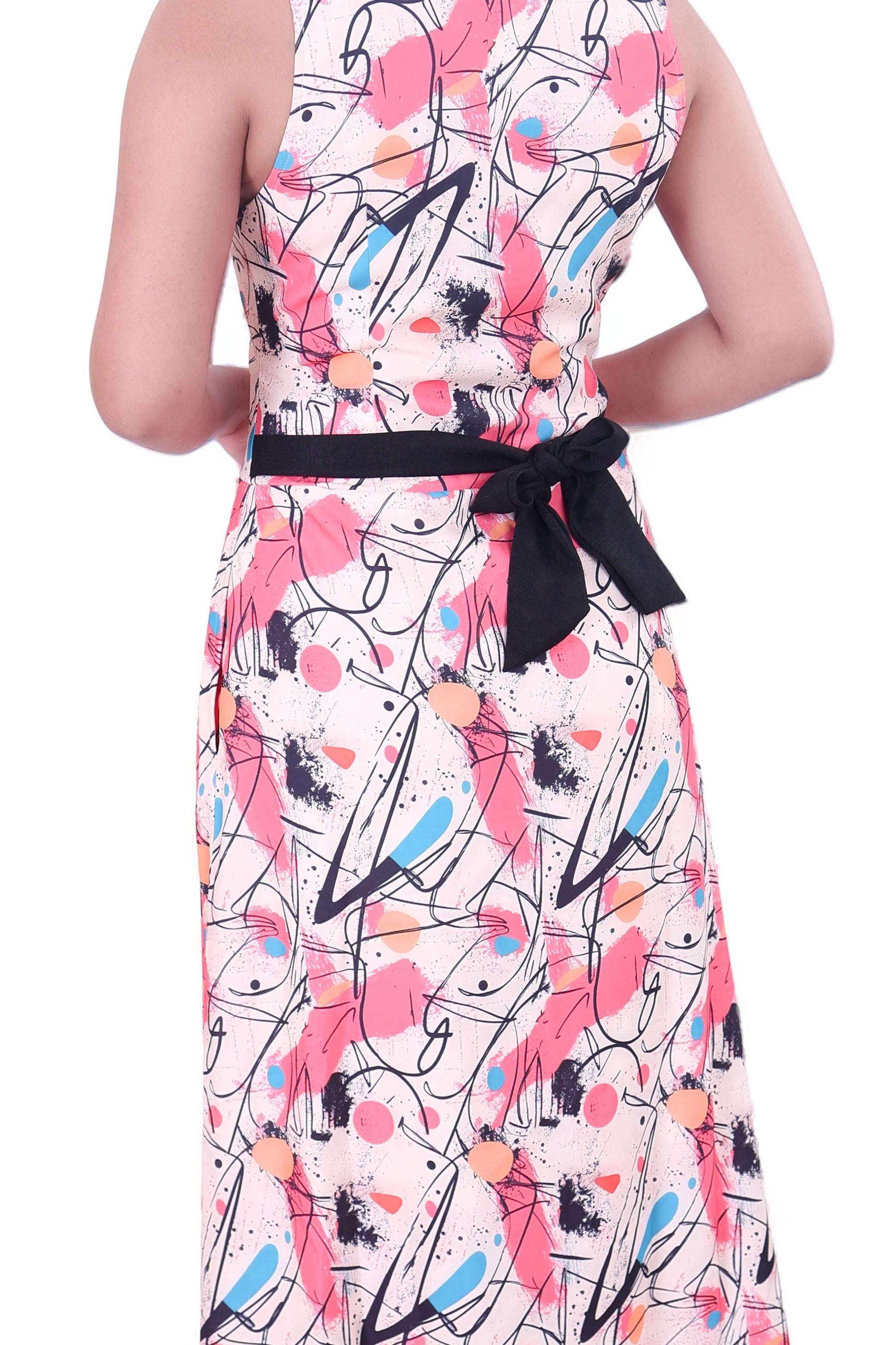 Geometric Pattern Maxi Dress DLPL