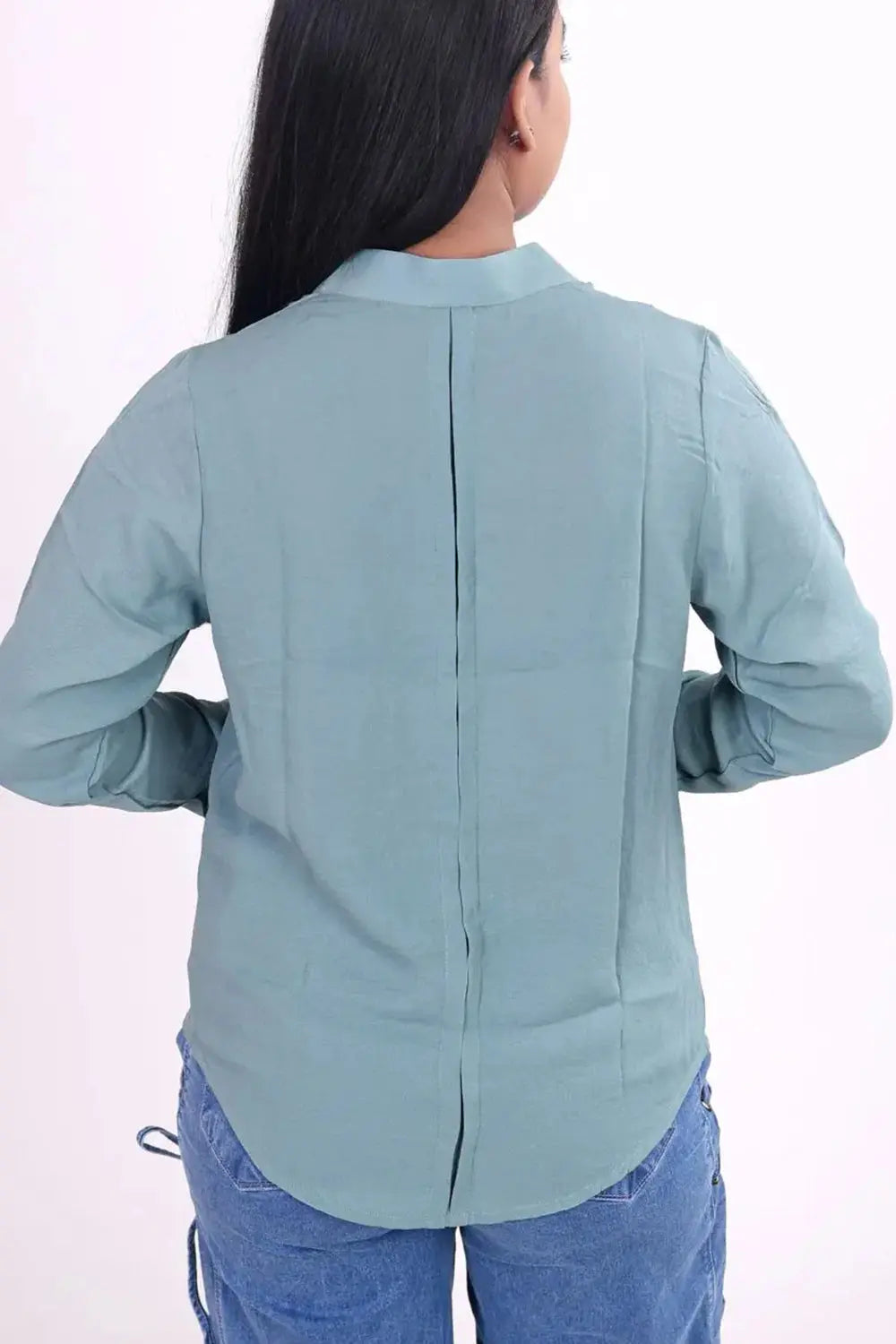 Mint Green Long Sleeve Blouse, Mint Green Top, Green Top, Long Sleeve Top, Green Shirt, Mint Green Shirt, Long Sleeve Shirt, Rebeldrapes Shirt