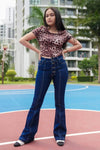 denim jeans, navy blue jeans, blue jeans, flared jeans, high waist jeans, rebeldrapes
