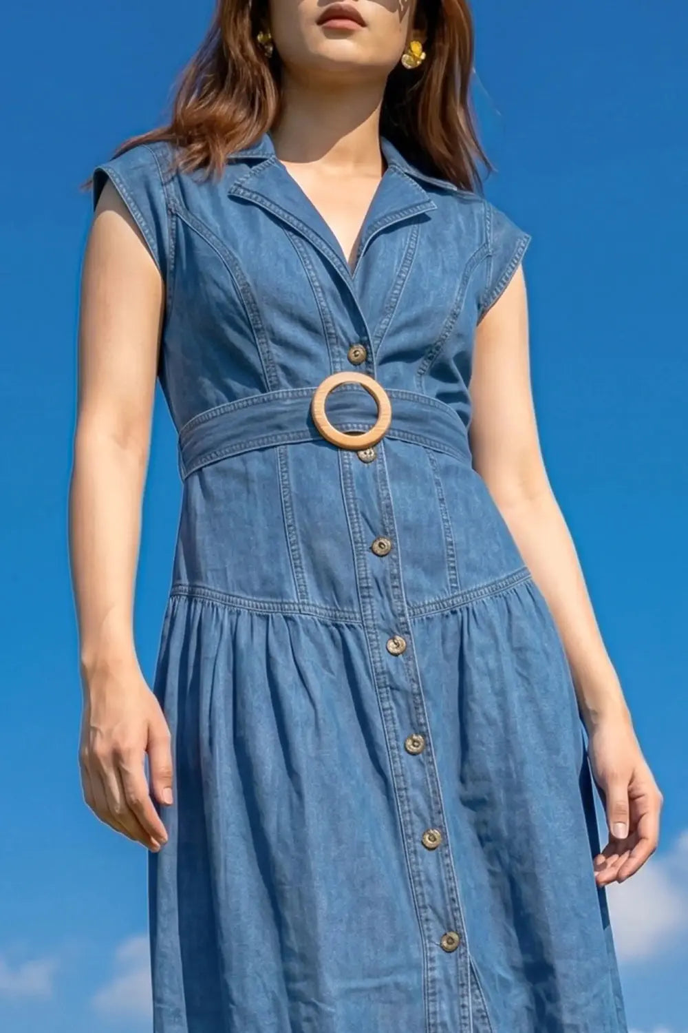 Stylish Sleeveless Denim Dress for Every Occasion – Rebel Drapes