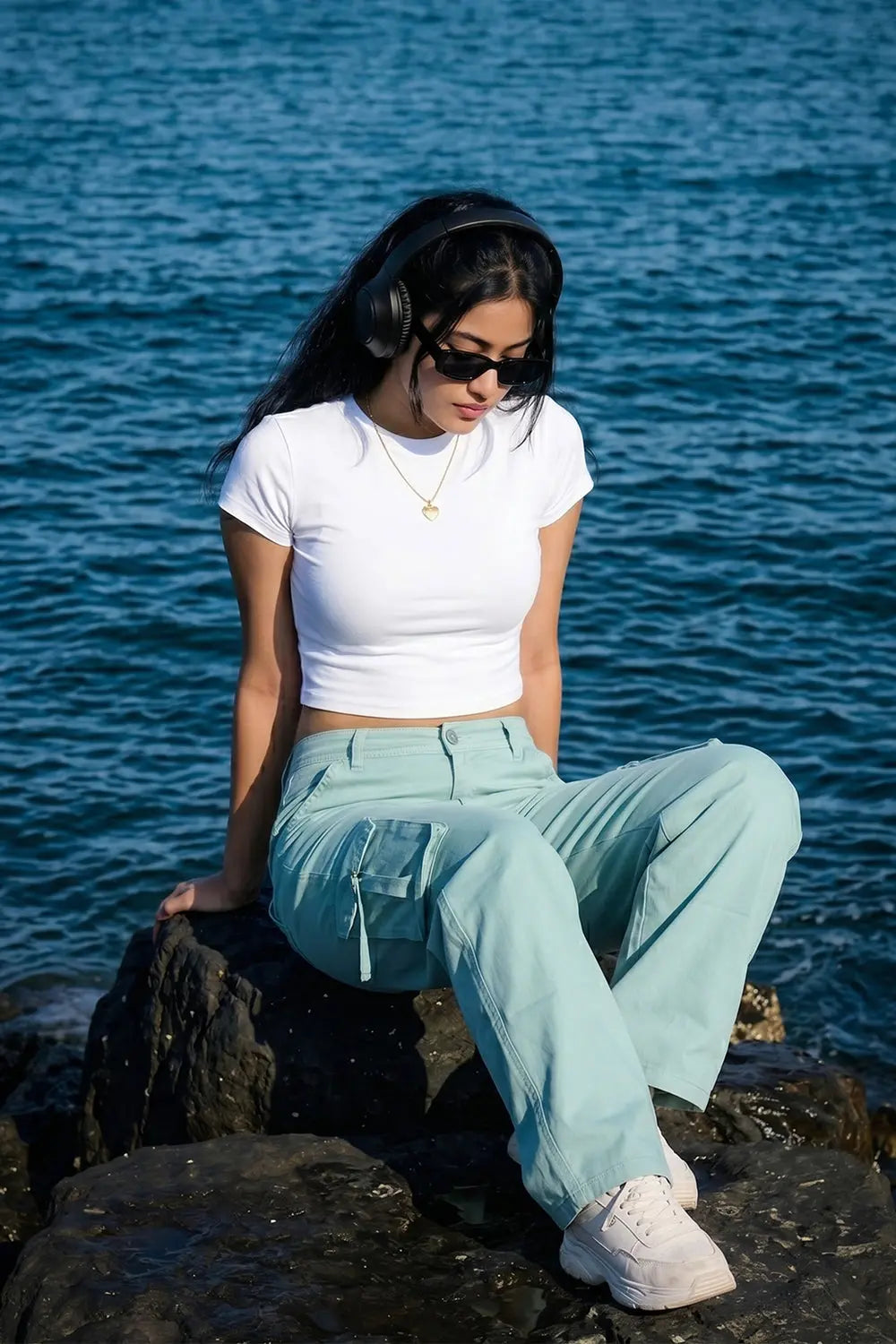 Cardo Pant, Trendy Pant, Mint Green Pant, Green Cargo Pant, Rebeldrapes