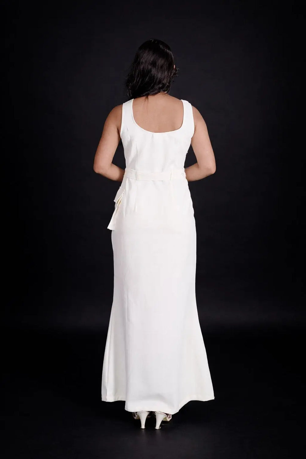 Cream Midi dress DLPL