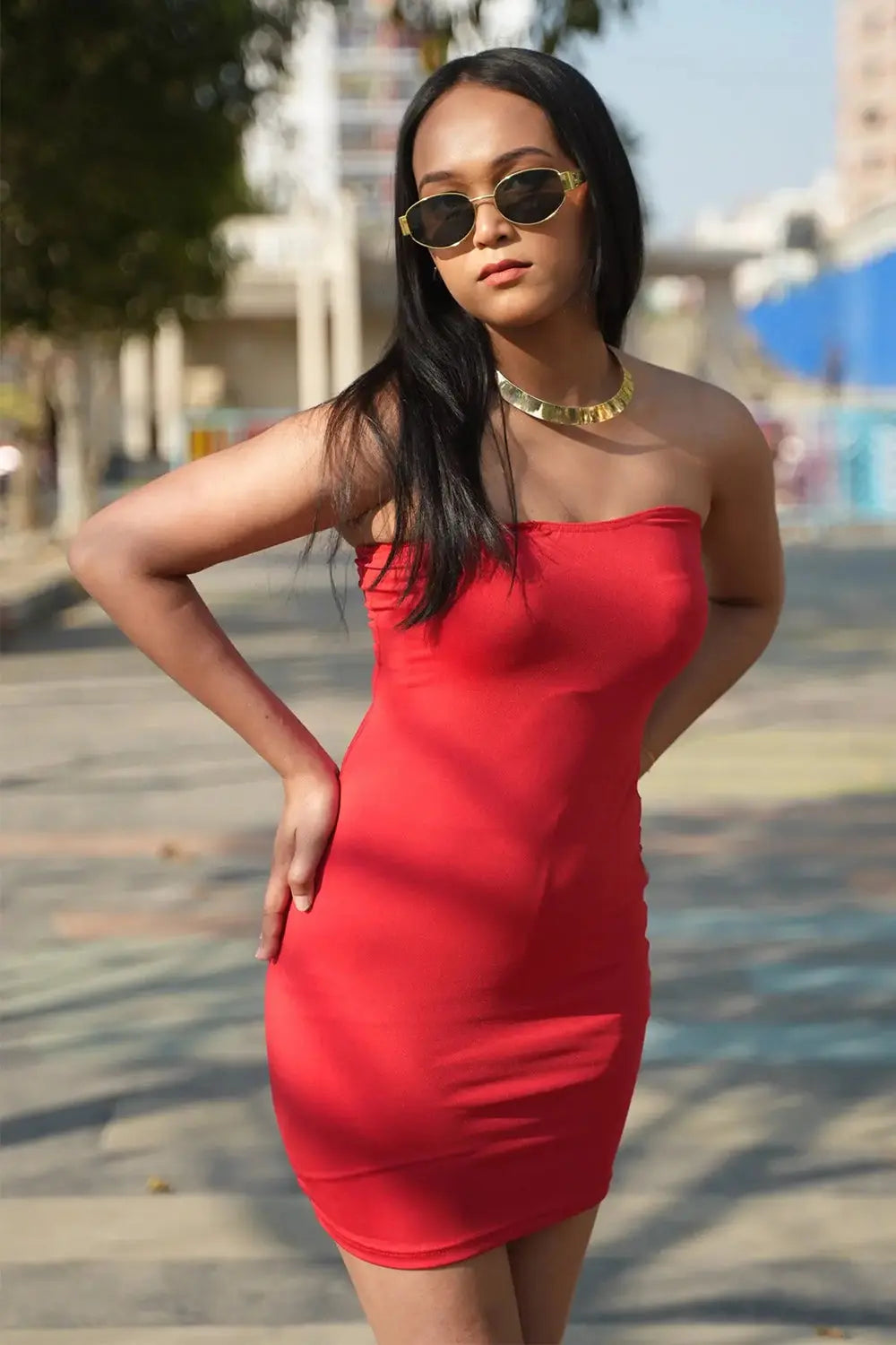 Scarlet Stride Bodycon Dress